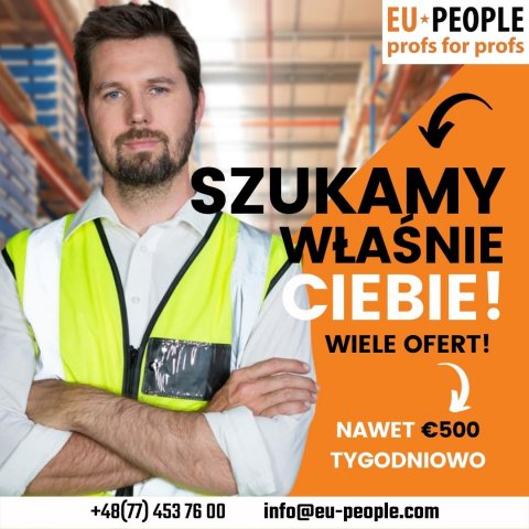 PRACA JAKO PRACOWNIK PORZĄDKOWY - CLEANER - MAGAZYN